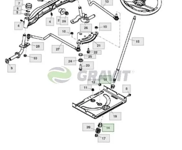 john deere la150 steering parts diagram