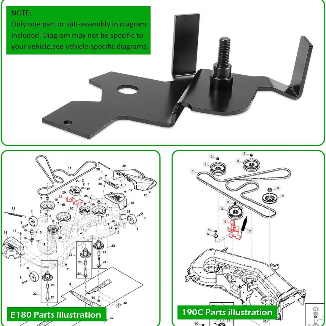 john deere la175 mower deck parts diagram