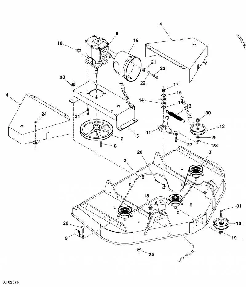 john deere lawn mower belt replacement diagram