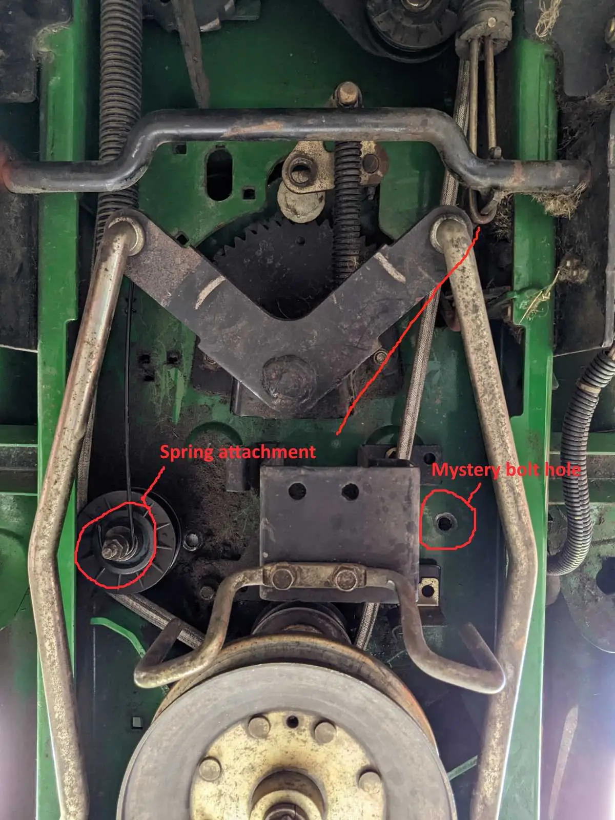 john deere lt133 belt diagram