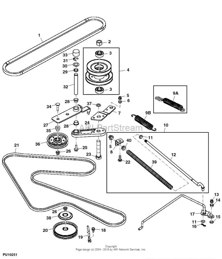 john deere lx277 belt diagram