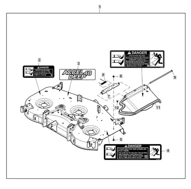 john deere lx280 deck belt diagram
