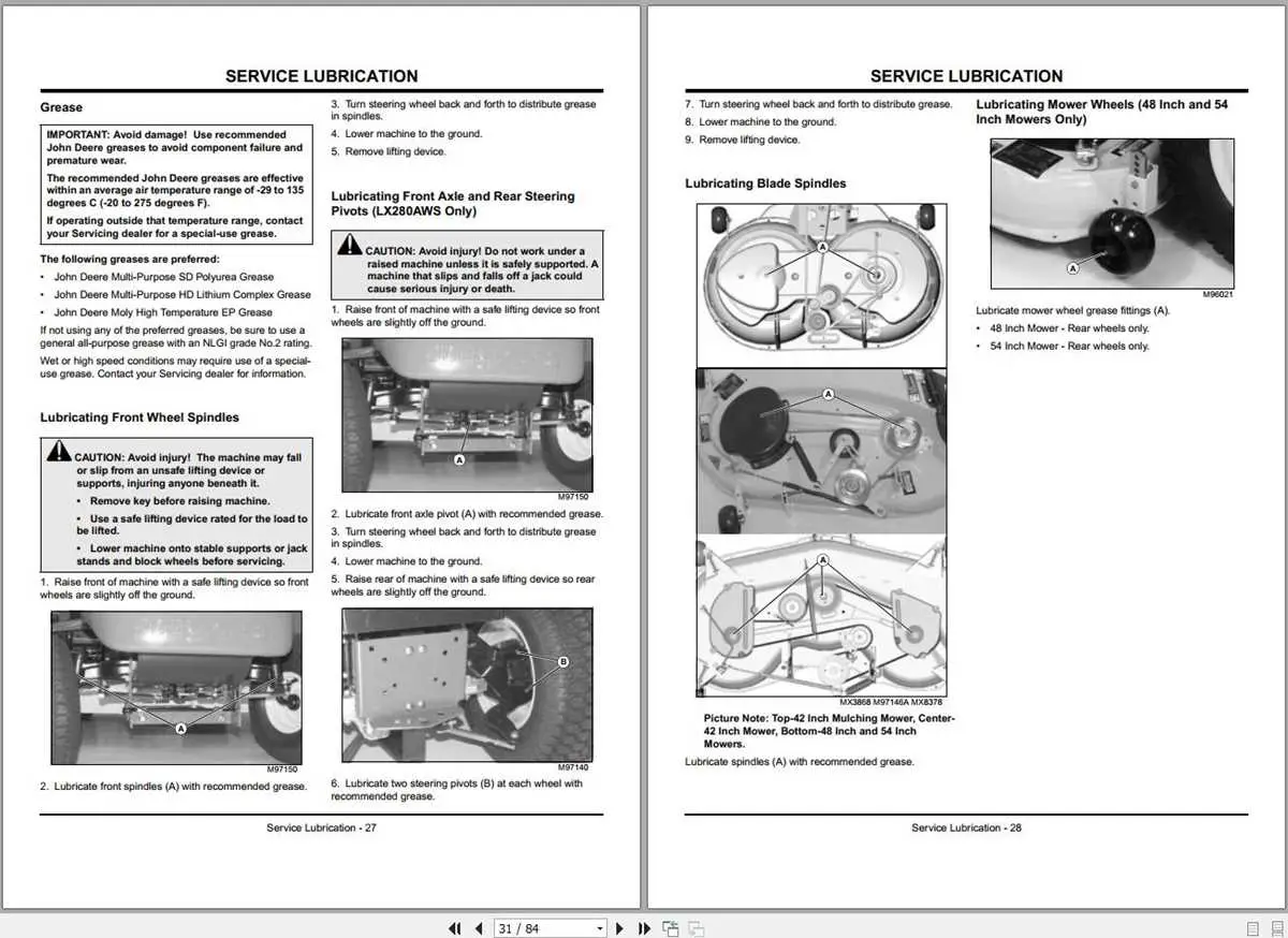 john deere lx280 steering parts diagram