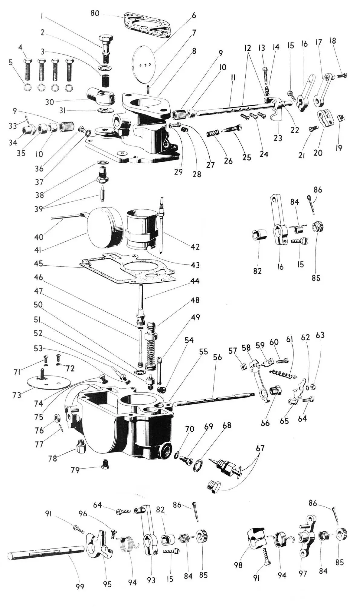 john deere model a carburetor diagram