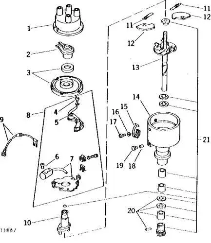 john deere model a distributor exploded diagram