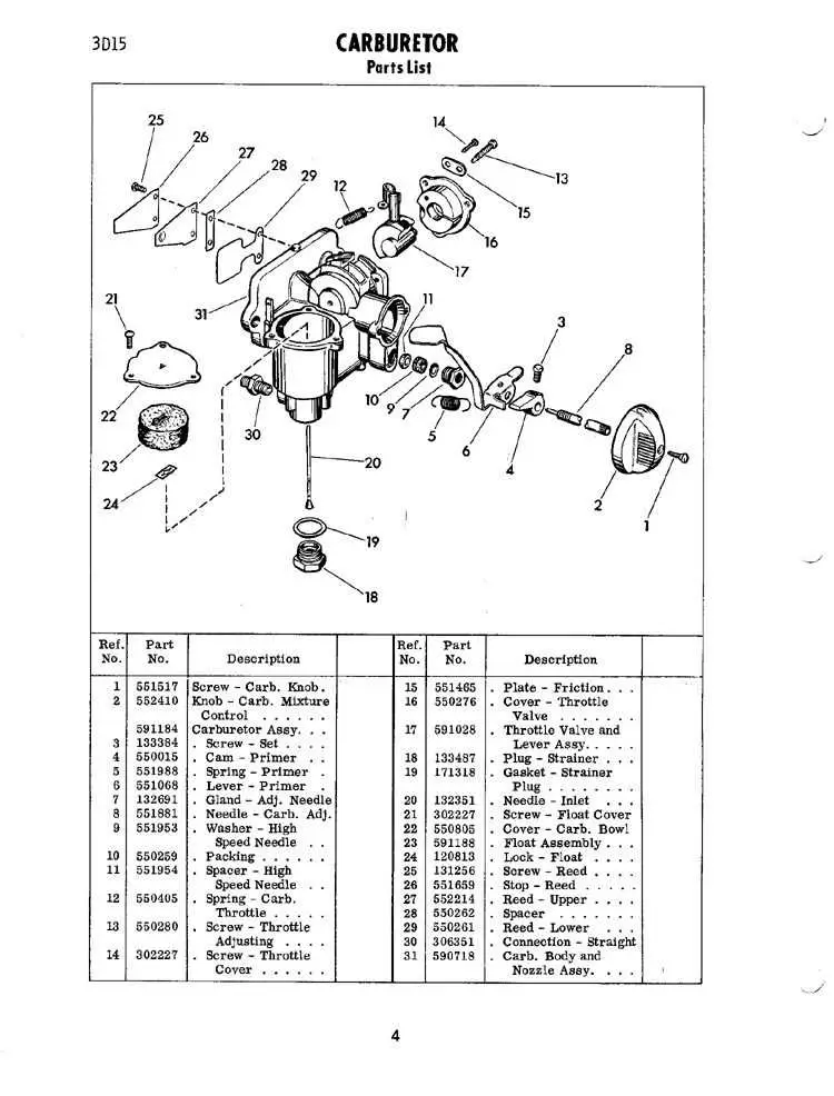 john deere model b carburetor diagram