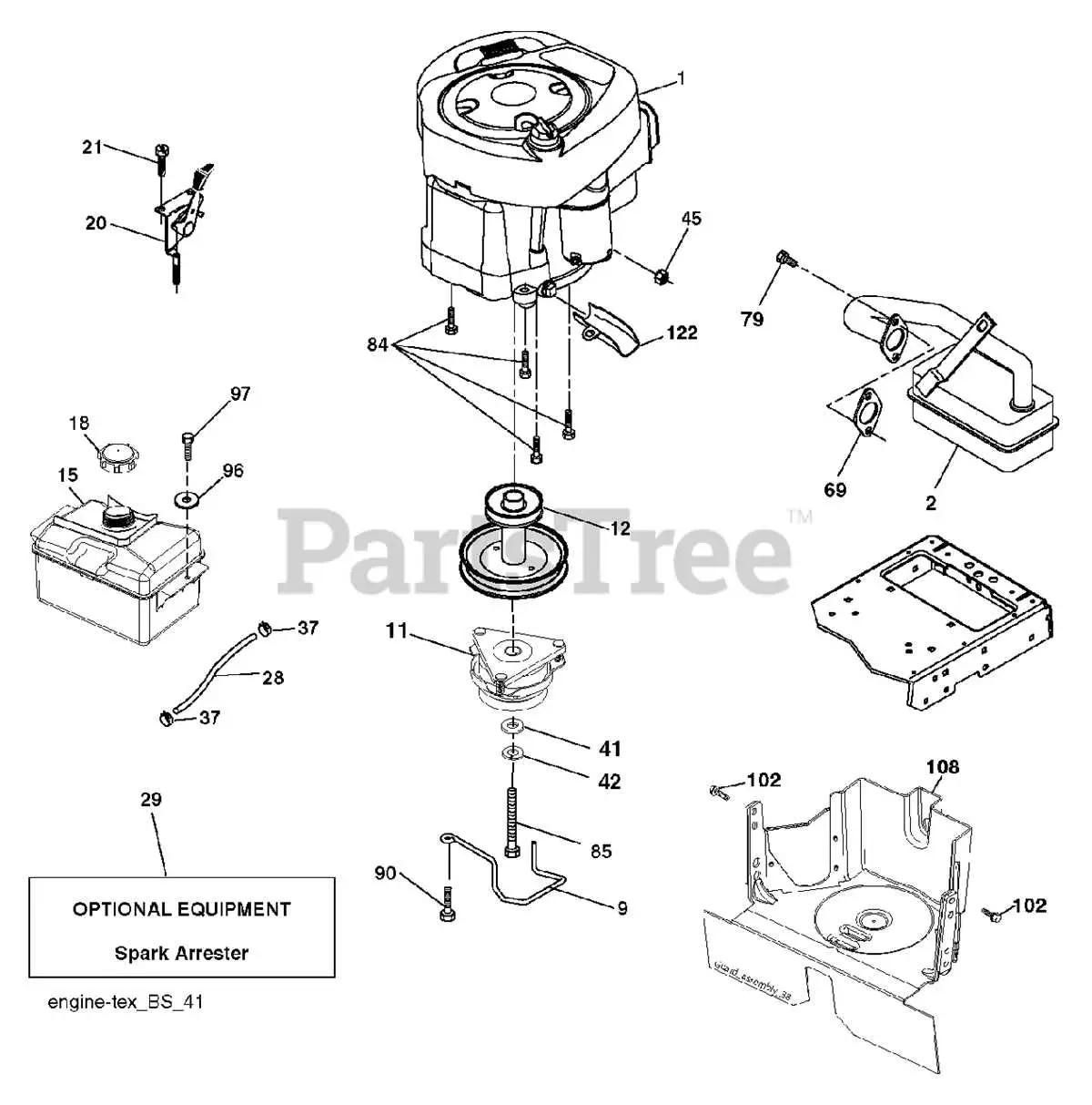 john deere mower engine parts diagram