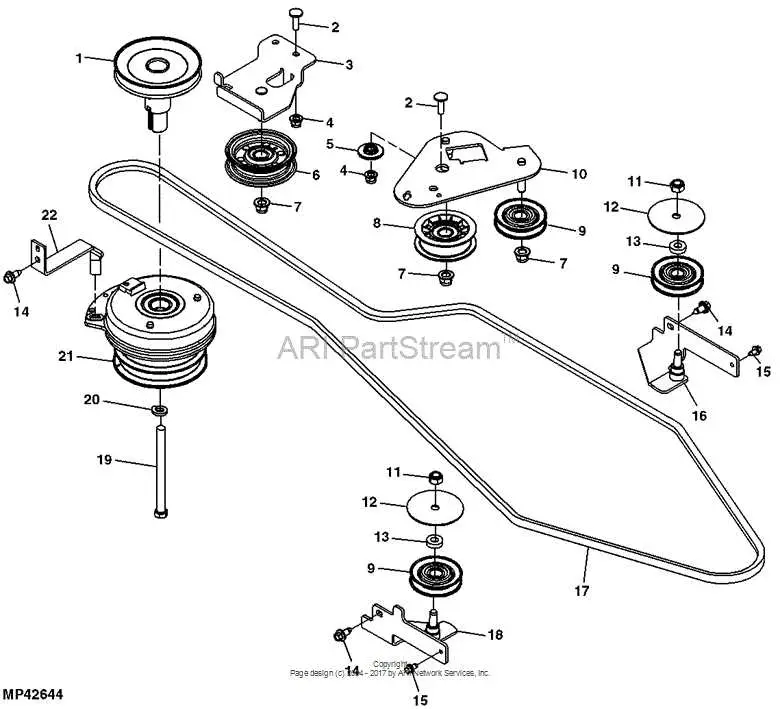 john deere mower parts diagram