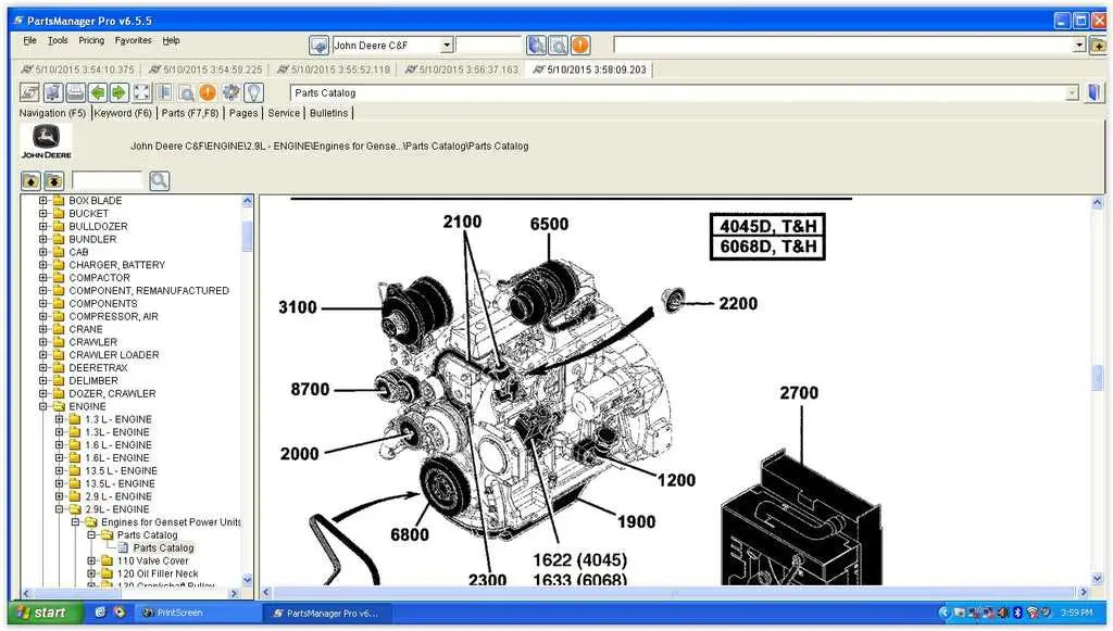 john deere parts diagram for l 111