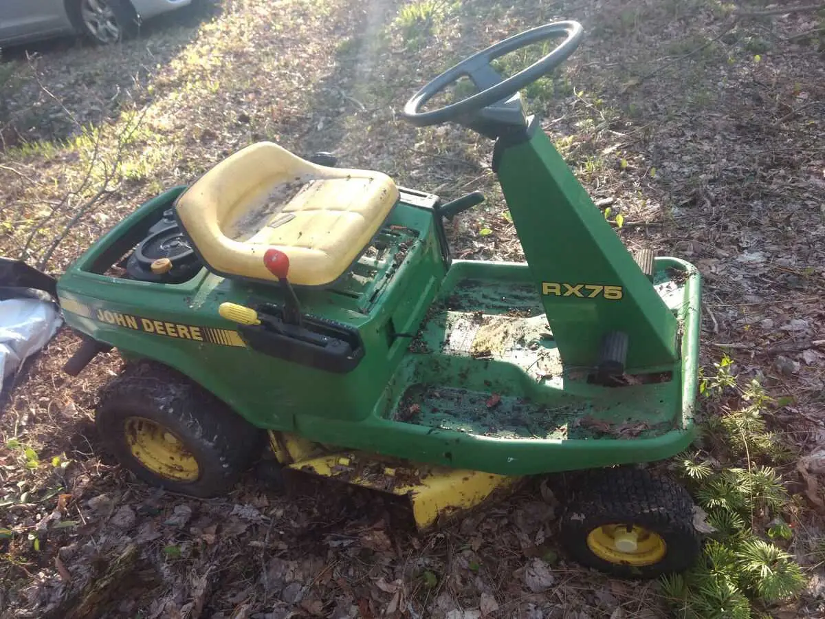 john deere riding lawn mower rx75 belt diagram