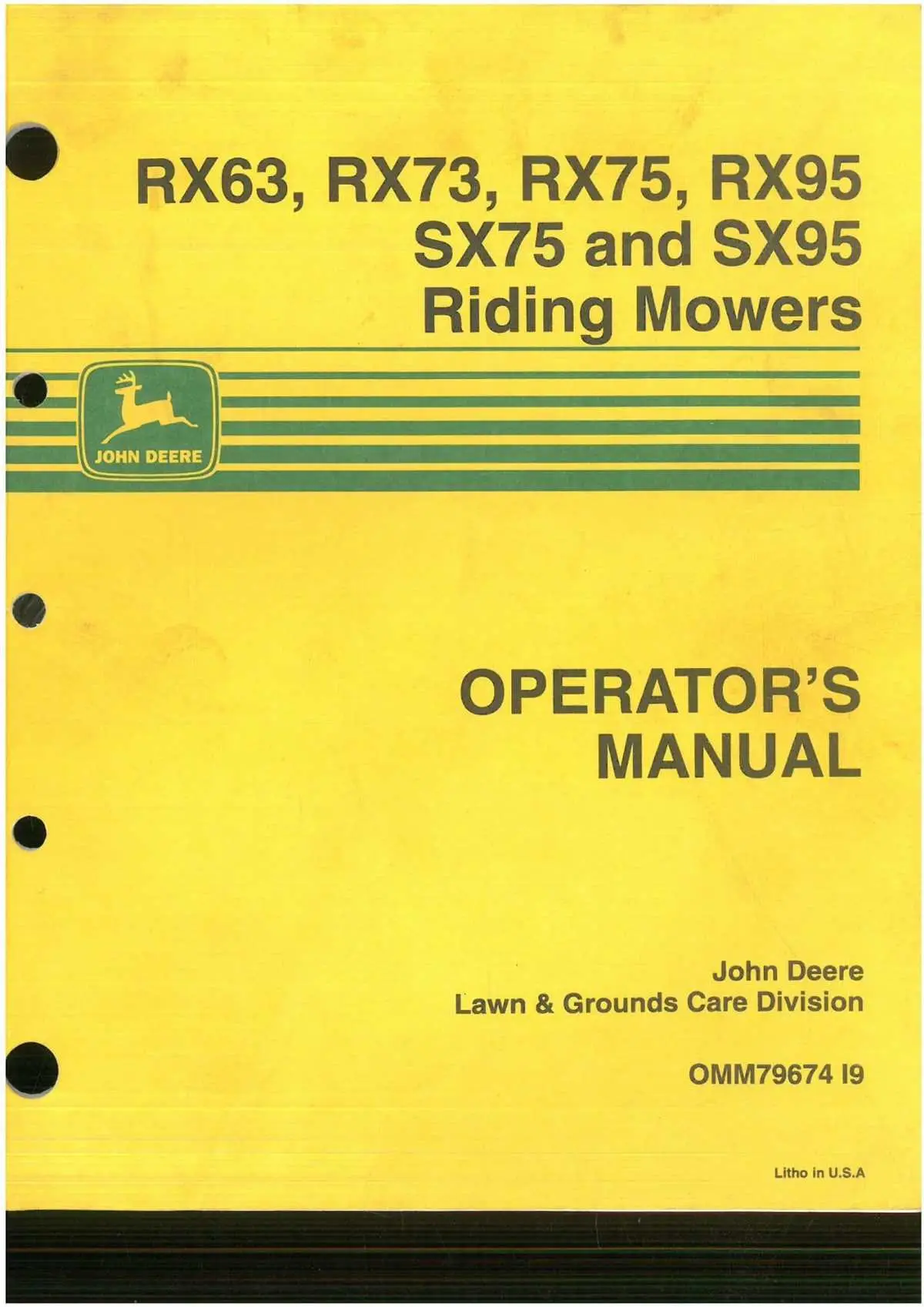 john deere rx75 transmission diagram