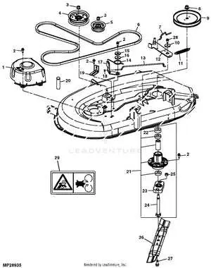 john deere sabre 38 belt diagram