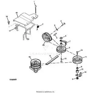 john deere sabre lawn mower belt diagram