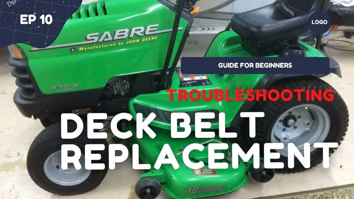 john deere sabre lawn mower replace belt diagram