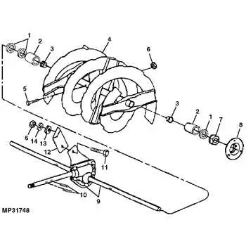 john deere snow thrower model 3250m parts diagram