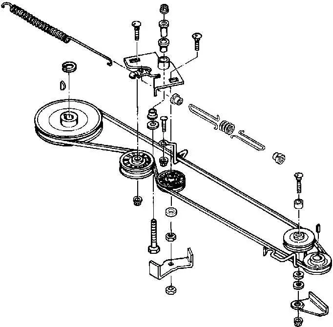 john deere srx75 drive belt diagram