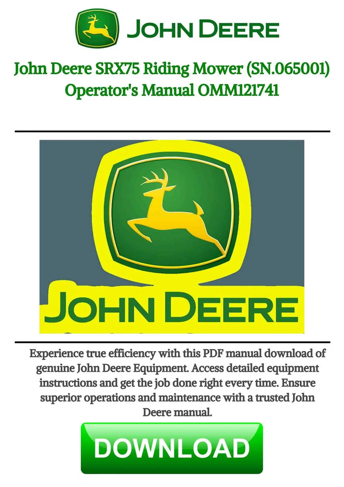 john deere srx75 parts diagram