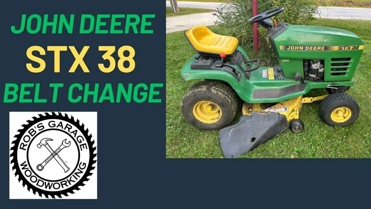 john deere stx38 deck belt installation diagram