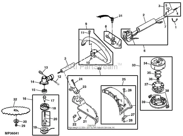 john deere t105s trimmer parts diagram