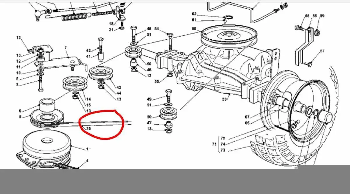 john deere tractor 140d 7 pulley belt diagram