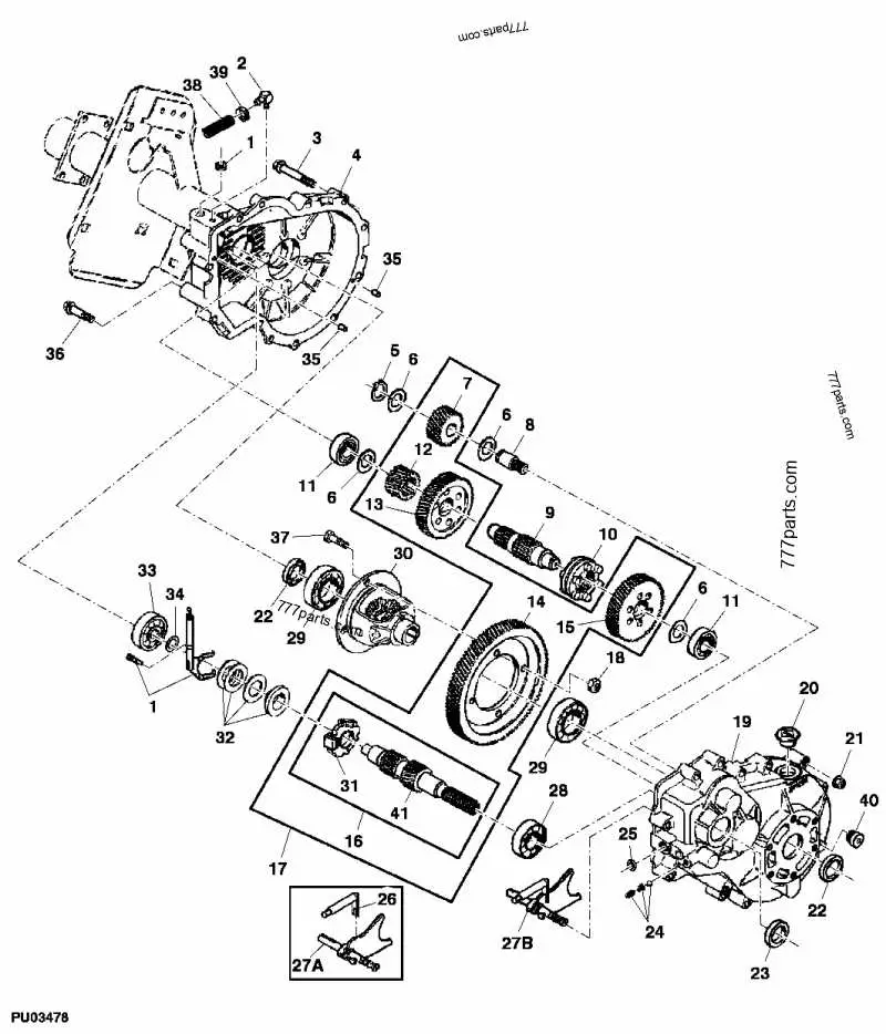john deere transmission parts diagram