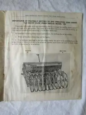 john deere van brunt grain drill parts diagram
