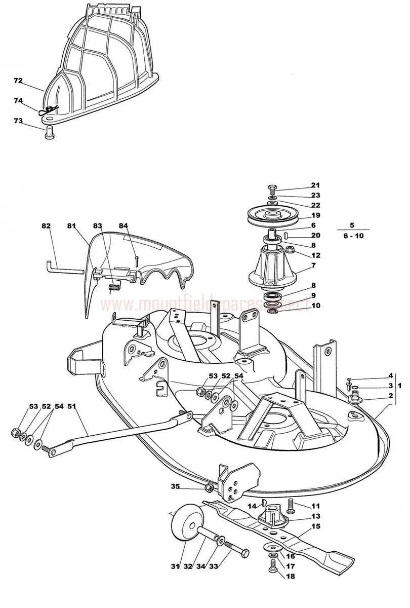 john deere x300 42 inch mower deck diagram