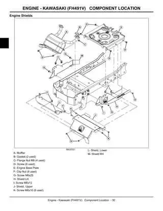 john deere x304 deck parts diagram