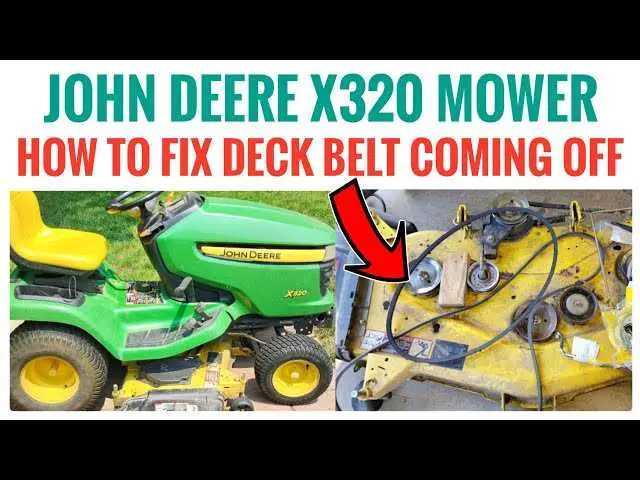 john deere x320 54 deck belt diagram