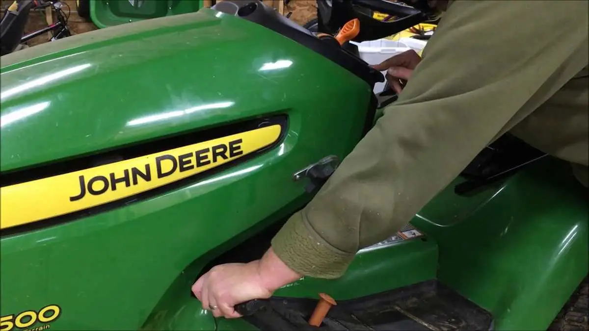 john deere x320 deck lift spring diagram