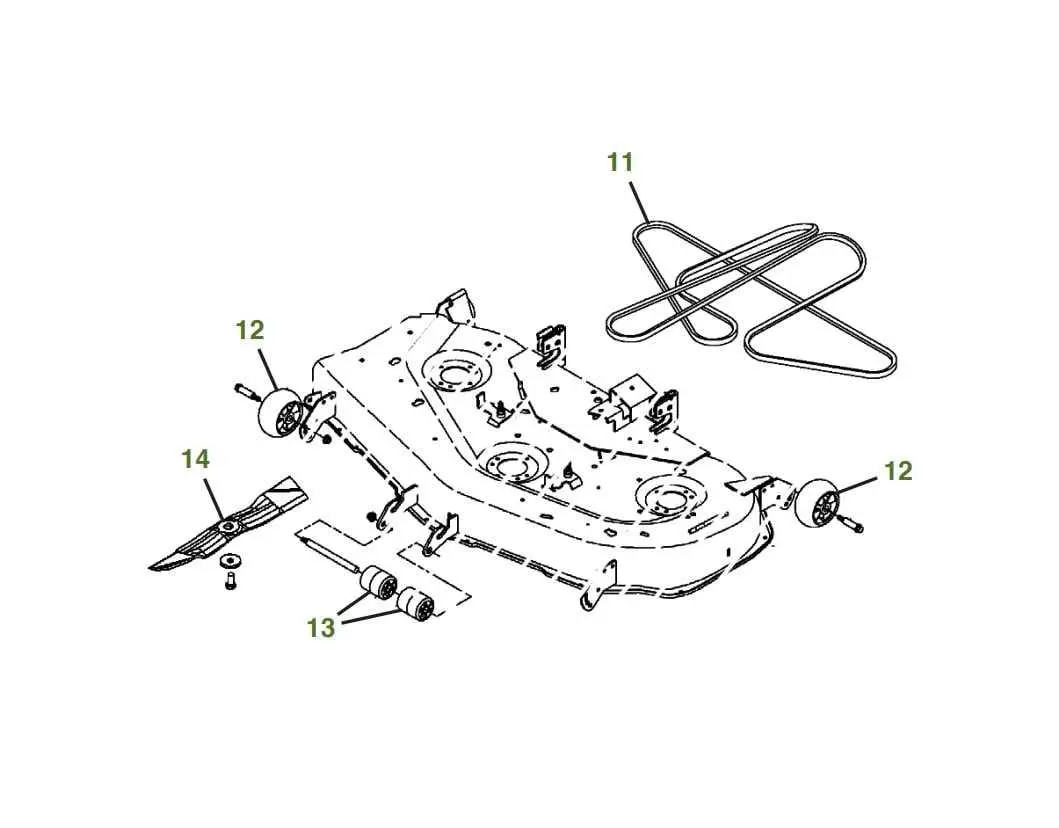 john deere x324 belt diagram