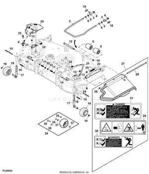 john deere x380 48 deck diagram