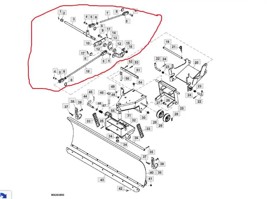 john deere x500 engine parts diagram