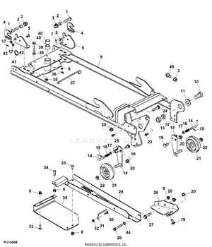 john deere x500 frame parts diagram