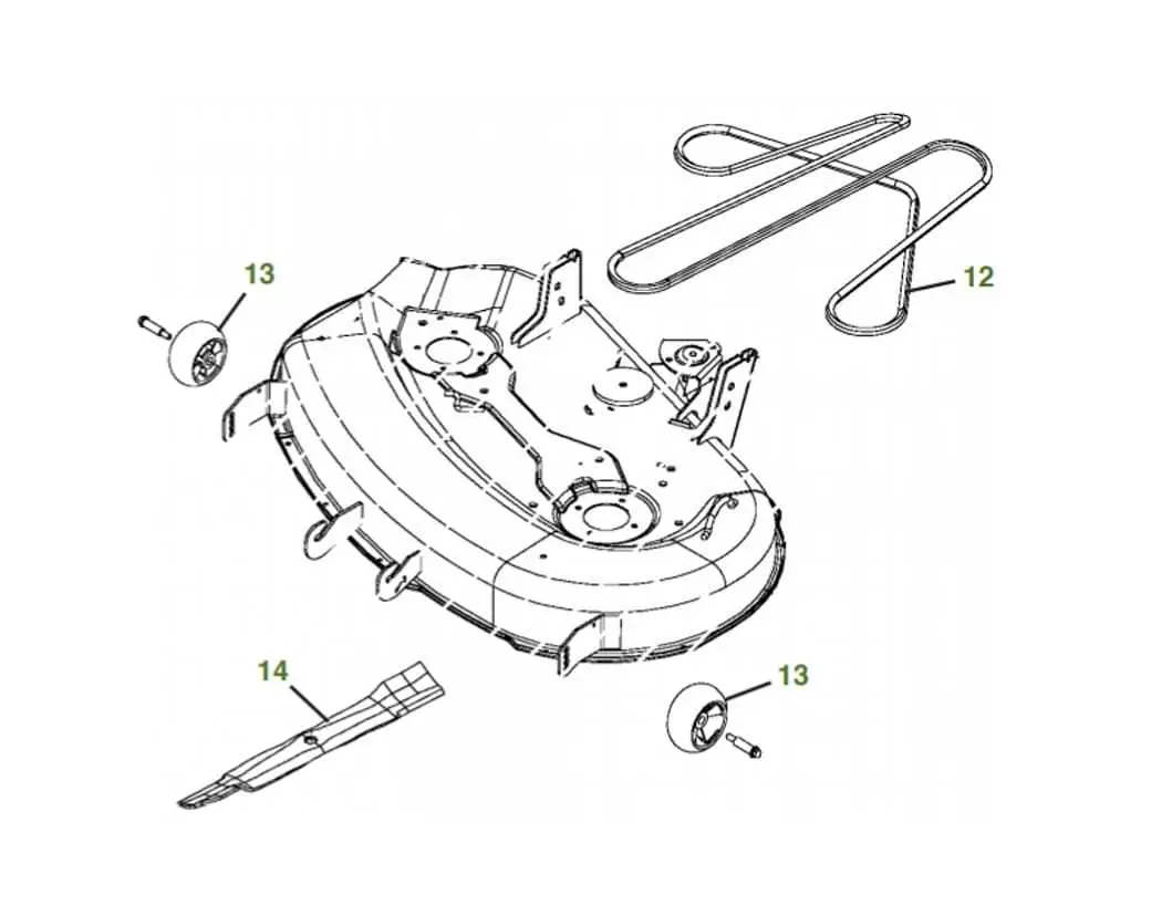 john deere x540 mt parts diagram