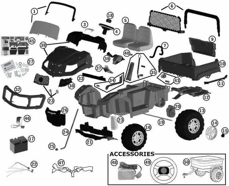 john deere xuv550 parts diagram