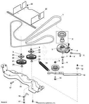 john deere z225 traction belt diagram