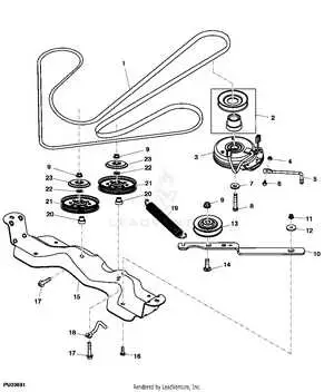 john deere z245 deck diagram