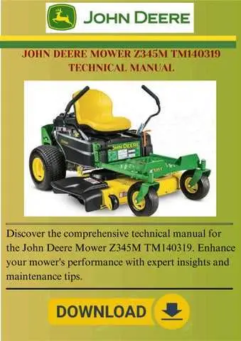 john deere z345m parts diagram