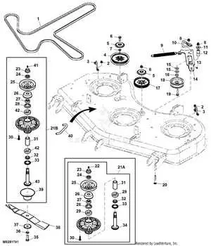 john deere z445 parts diagram