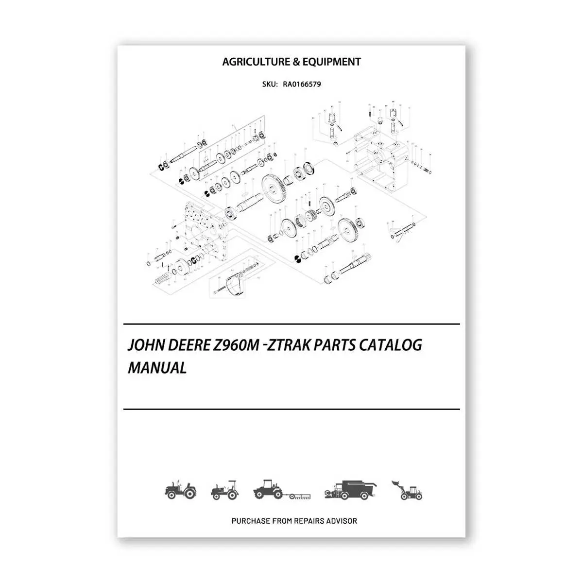 john deere z960m parts diagram