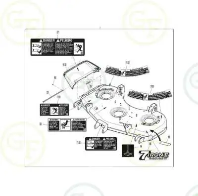 john deere z960m parts diagram