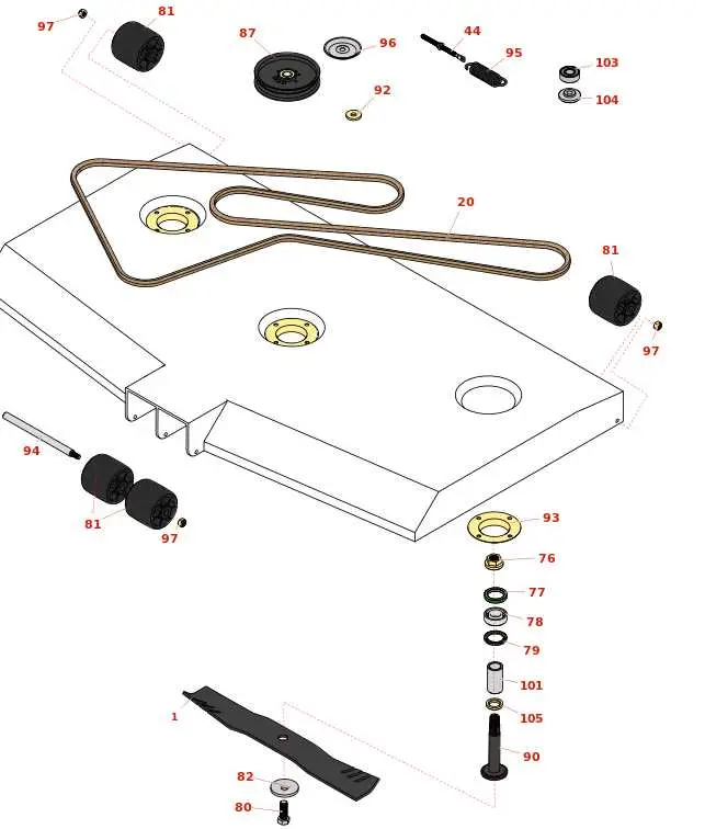 john deere z960r parts diagram