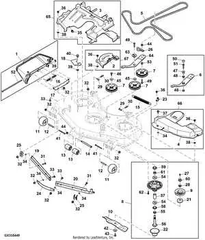 john deere zero turn drive belt diagram