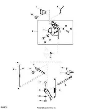 john deere zero turn z950m choke linkage diagram