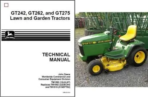 manual for john deere gt262 mower deck diagram
