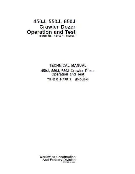 parts diagram for john deere 450j dozer blade assembly