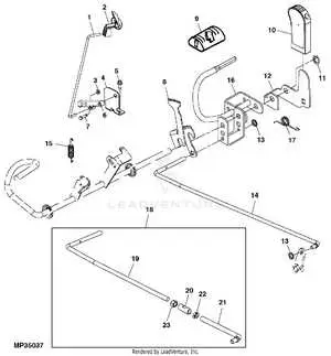 parts diagram for john deere l110