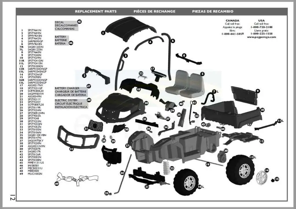 peg perego john deere gator parts diagram peg perego john deere gator parts diagram