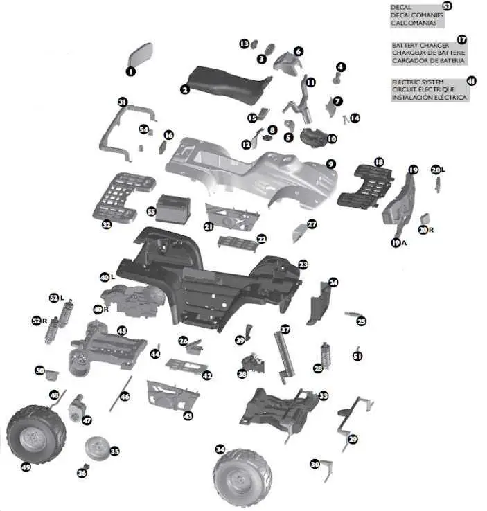 peg perego john deere tractor parts diagram